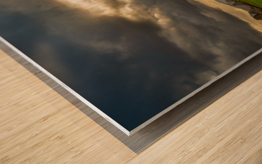 Stormy clouds over Castlerigg Stone Circle near Keswick Impression sur bois
