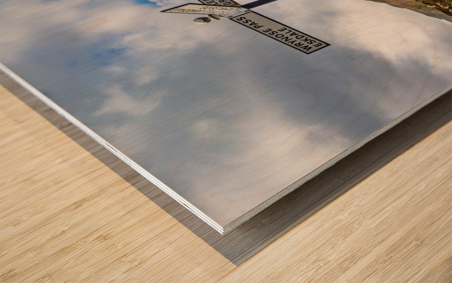 Langdale sign in english lake district Impression sur bois