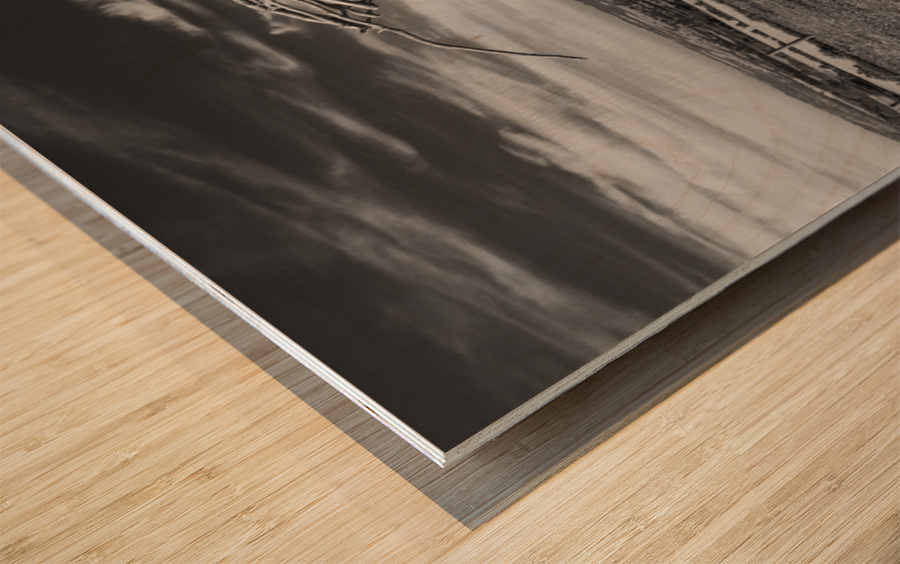 Traditional green man woven from branches Impression sur bois