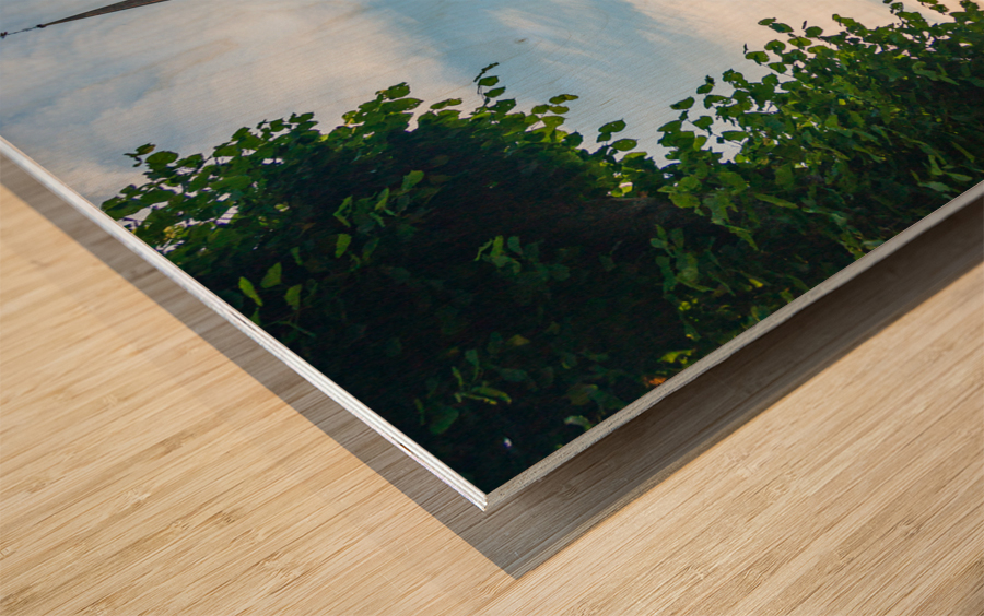 Church and graveyard in Burford Wood print