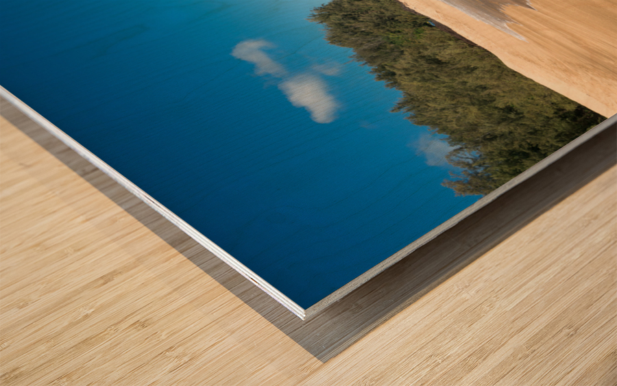 Lumahai Beach Kauai on calm day Impression sur bois