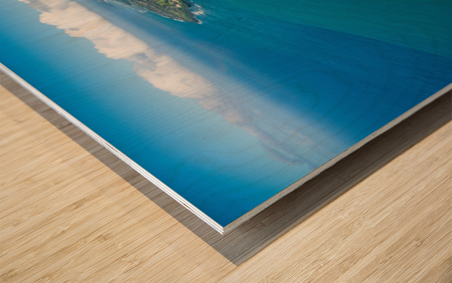 Garden Island of Kauai from helicopter tour Wood print