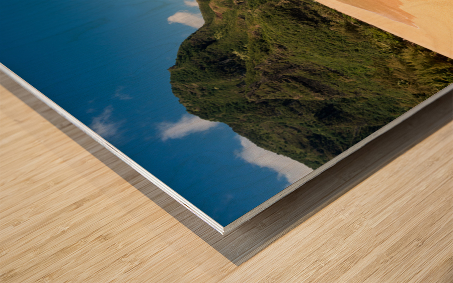 Tunnels beach on the north shore Kauai Impression sur bois