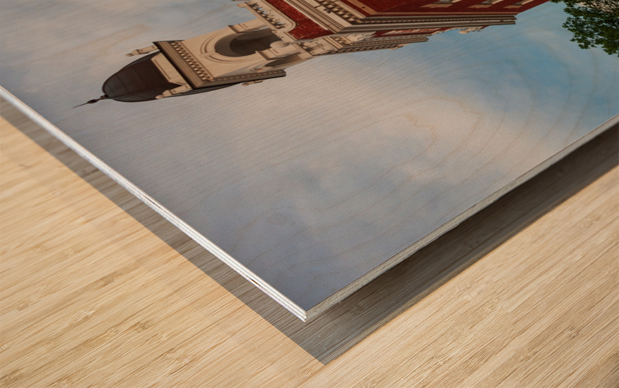 Manassas City Hall in Virginia Wood print