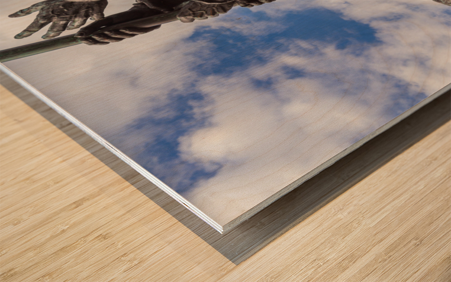 Detail of Iwo Jima Memorial in Washington Wood print