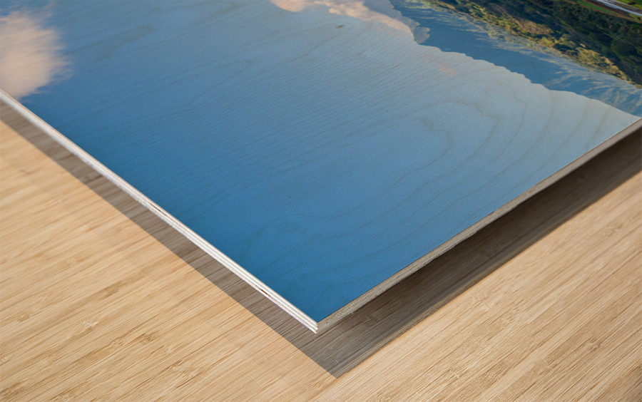 Hanalei valley from Princeville Kauai Impression sur bois