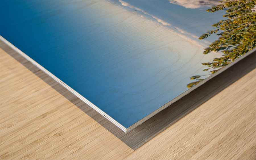 Pilea Trail overlooking Kalalau Valley in Kauai Wood print