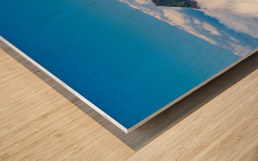 Wide panorama Kalalau Valley in Kauai Impression sur bois