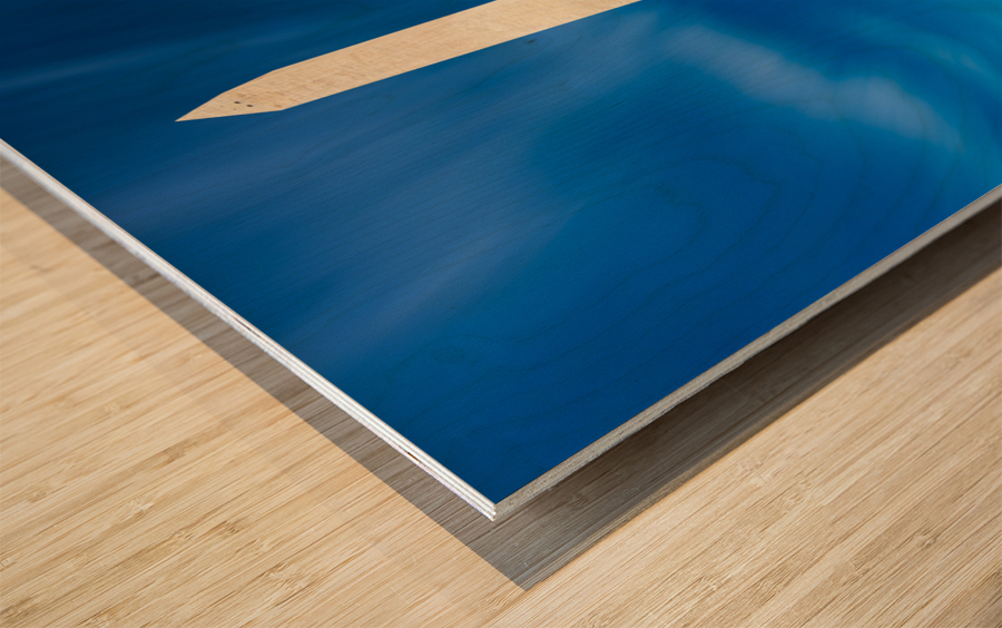 Wide angle view of Washington Monument Wood print