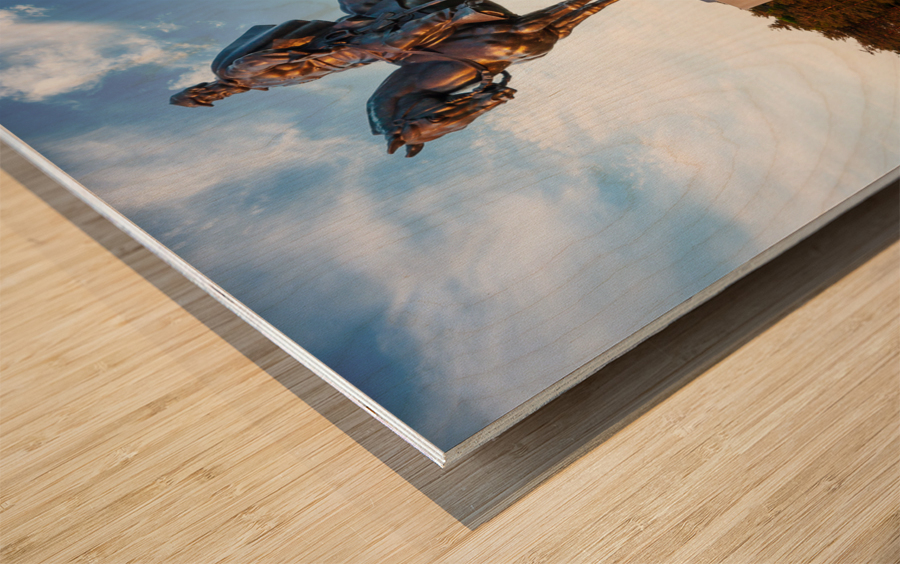 Statue of Stonewall Jackson Wood print