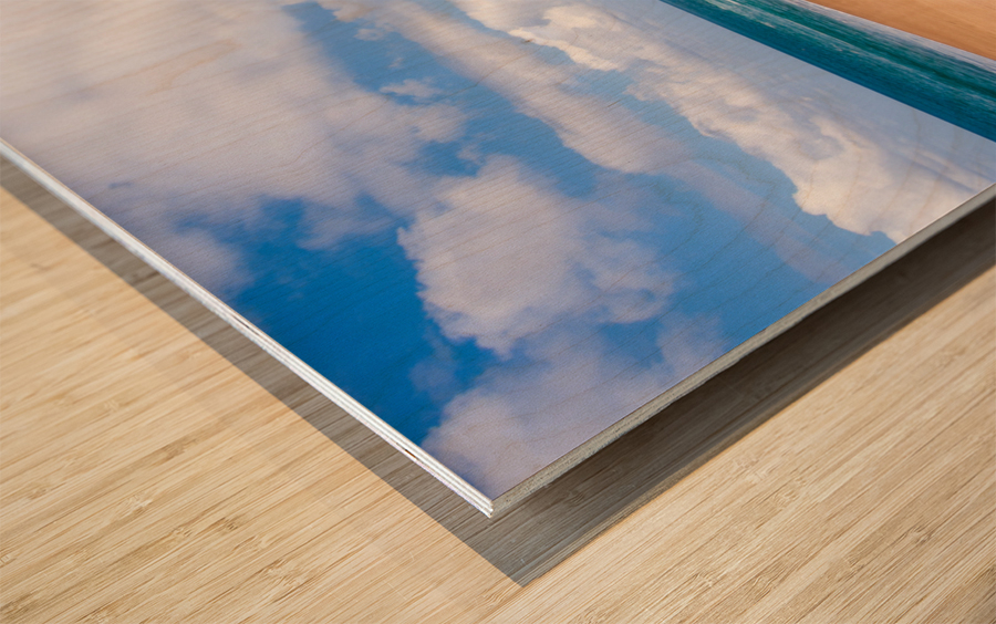 View towards Hanalei at Lumahai Wood print