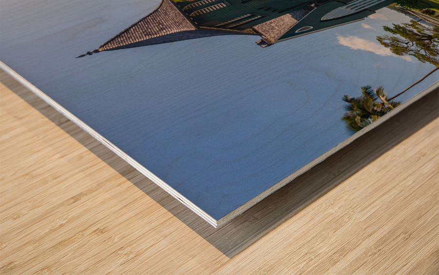 Mission Church in Hanalei Kauai Impression sur bois