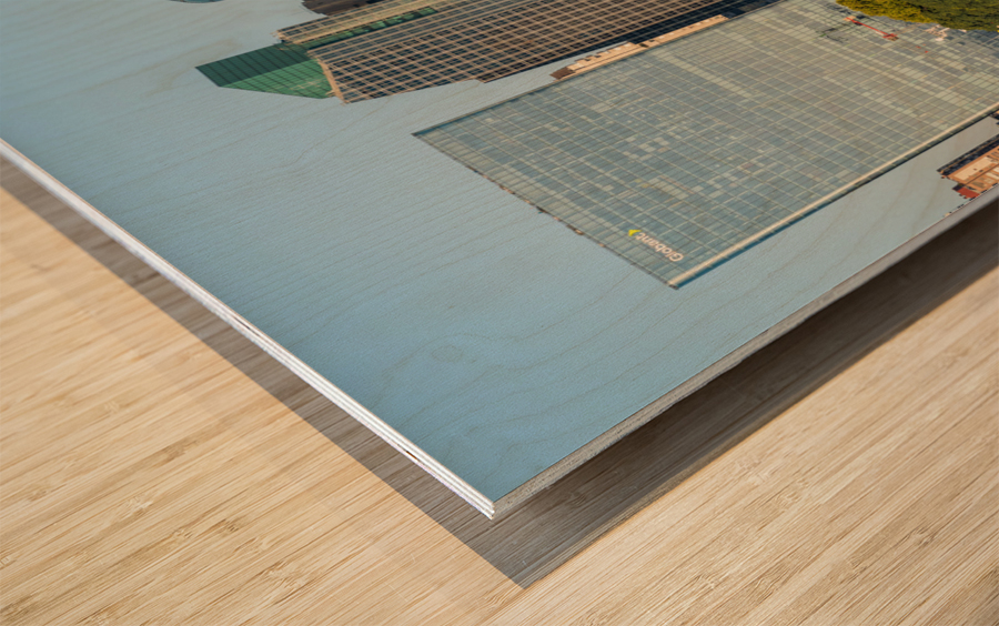 Harbor of the city of Buenos Aires in Argentina Wood print