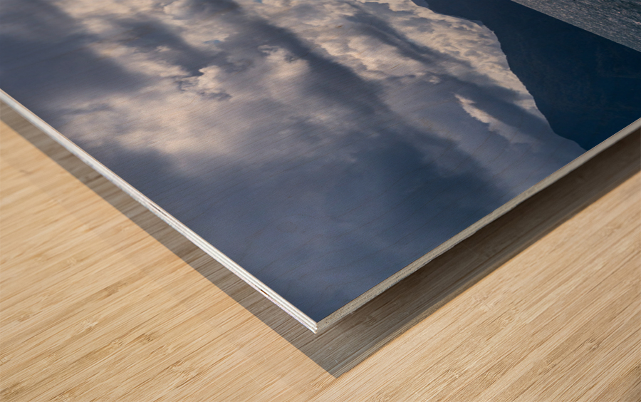View across Todos los Santos lake towards Argentina from Petrohu Impression sur bois