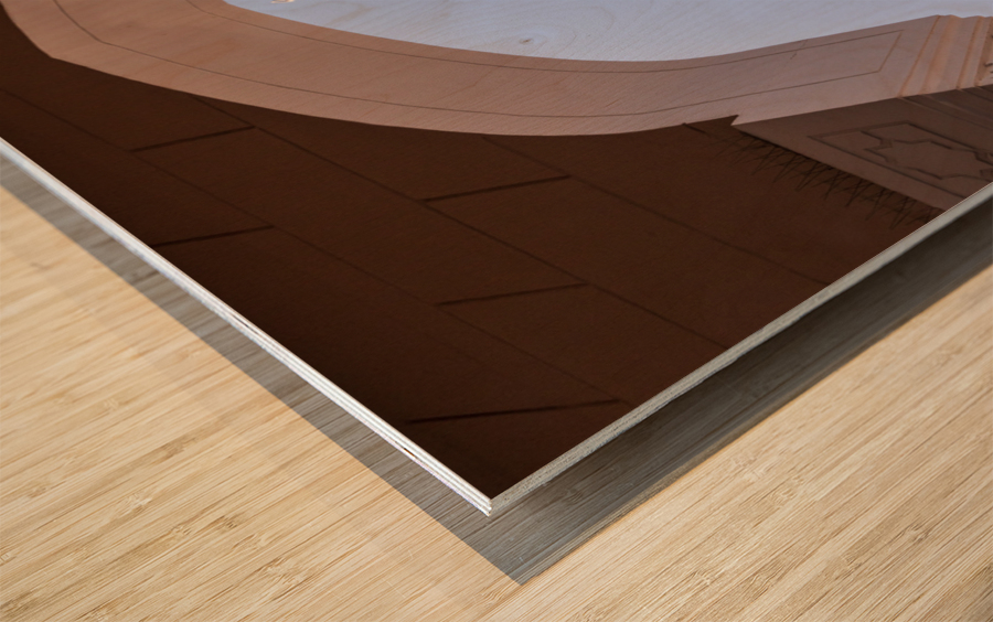 Jumeirah Mosque in Dubai which is open to visitors for education Wood print