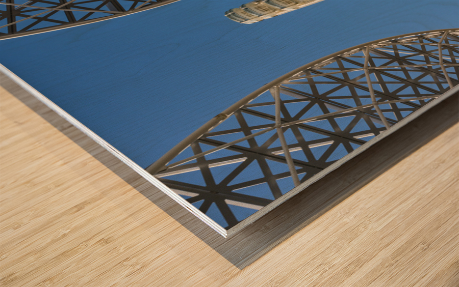 Ain Dubai observation wheel on Bluewaters Island Dubai UAE Wood print