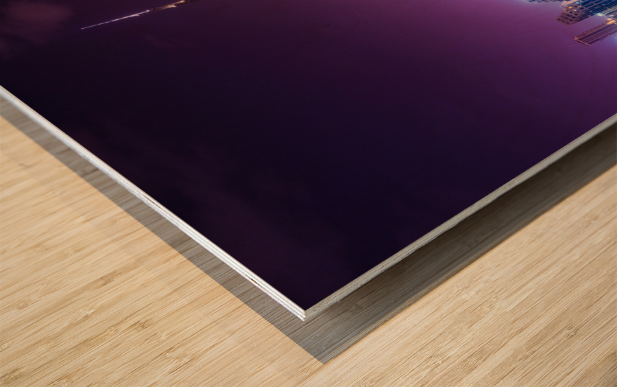 Offices and apartments of Dubai Business Bay and Downtown Impression sur bois