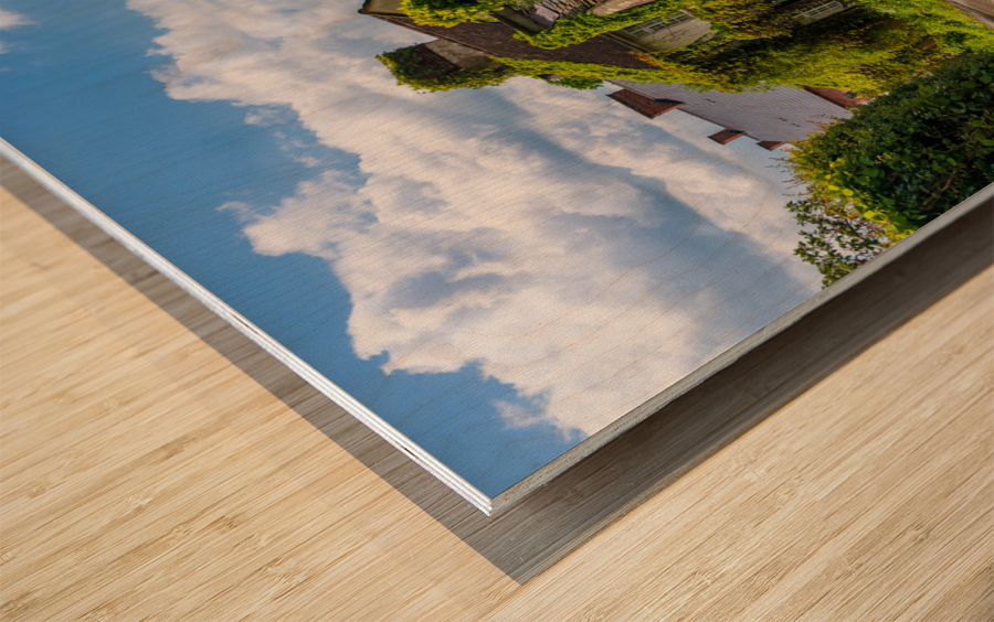 Georgian brick home by Love Lane in Ellesmere Shropshire Impression sur bois