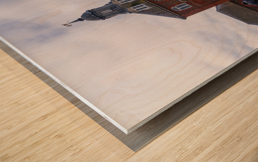 Spring at Royal Brass Foundry in Arsenal Riverside Wood print