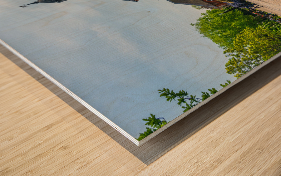 Spring at Royal Brass Foundry in Arsenal Riverside Wood print