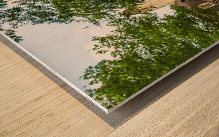 Wren Hall at William and Mary college in Williamsburg Virginia Impression sur bois