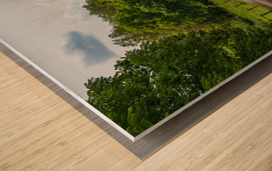 Dents Run Covered bridge near Morgantown WV Wood print