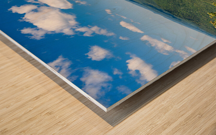 Cheat river seen from Snake Hill overlook near Morgantown Wood print