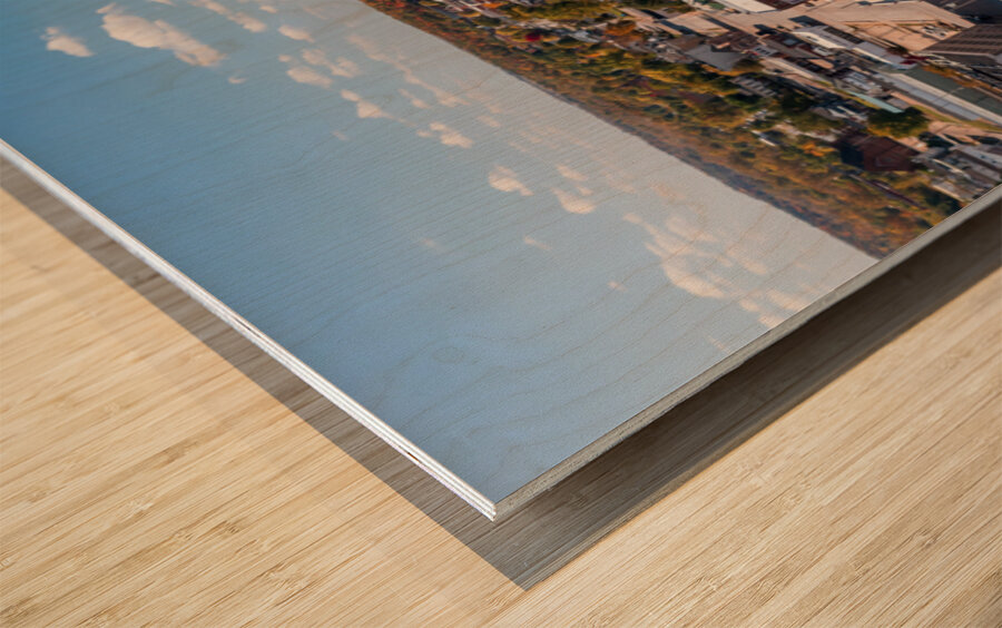 Townscape of Hannibal in Missouri  home of Mark Twain Impression sur bois