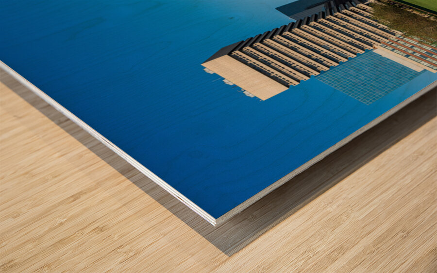 Old Courthouse in St Louis Missouri seen across green lawn Impression sur bois