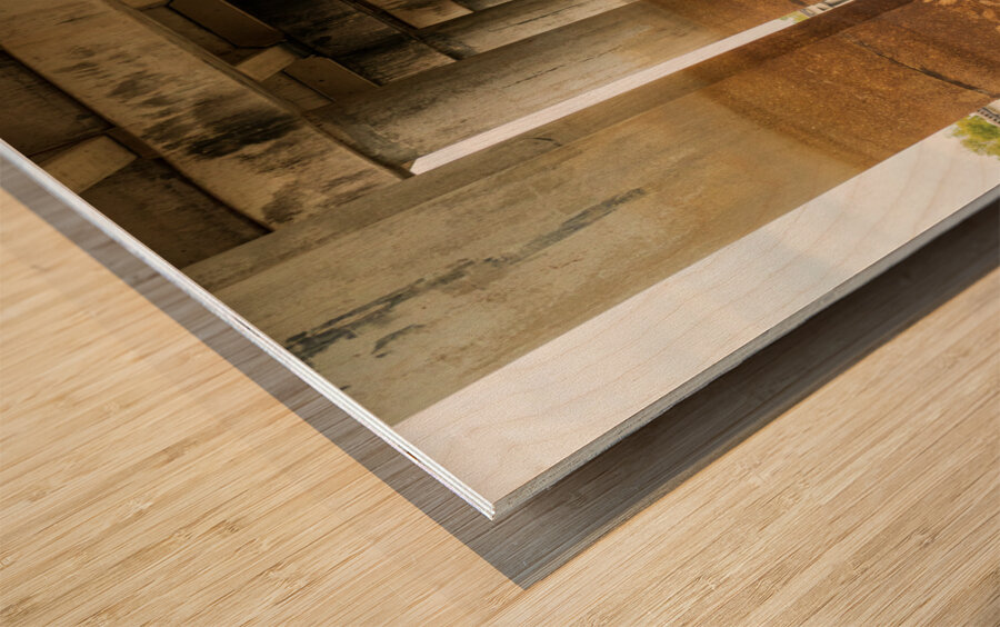 Supporting pillars of I-10 bridge above Atchafalaya basin in Lou Wood print