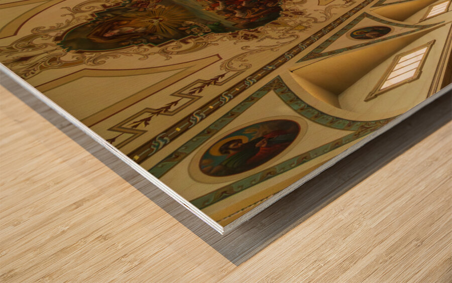 Interior of Cathedral Basilica of Saint Louis in New Orleans LA Wood print