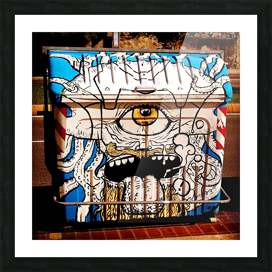 Monster Trash Picture Frame print