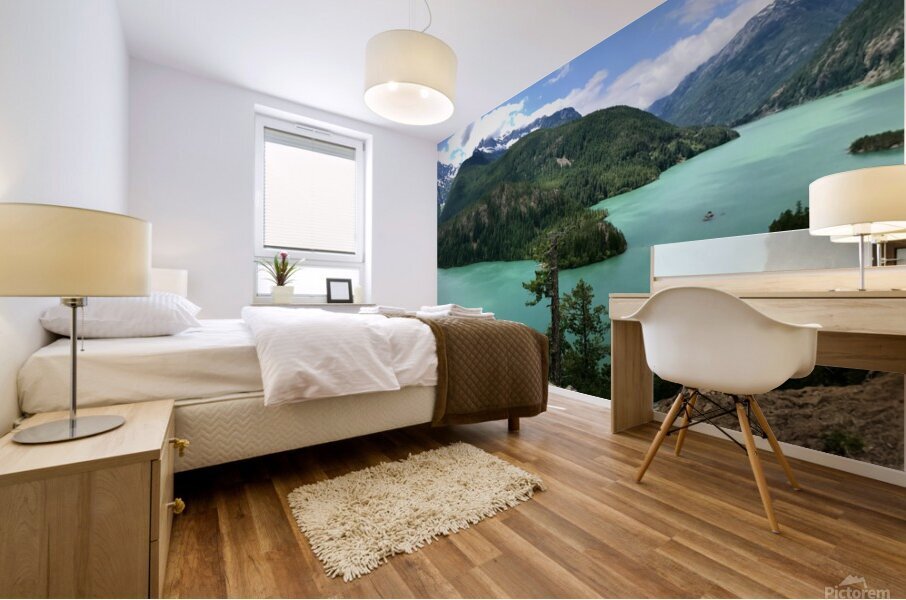 Diablo Lake Mural print