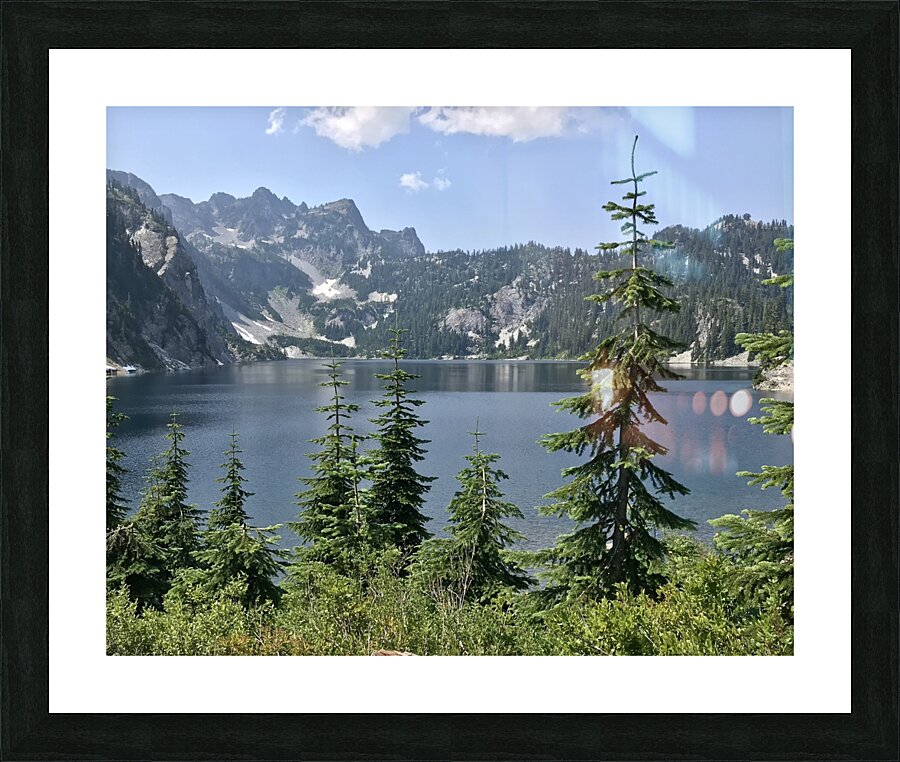 Snow Lake Picture Frame print