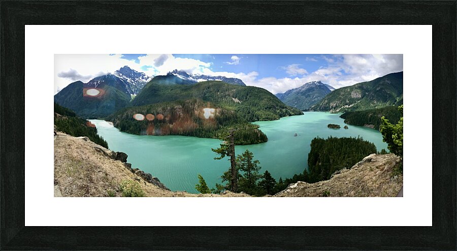 Diablo Lake Picture Frame print