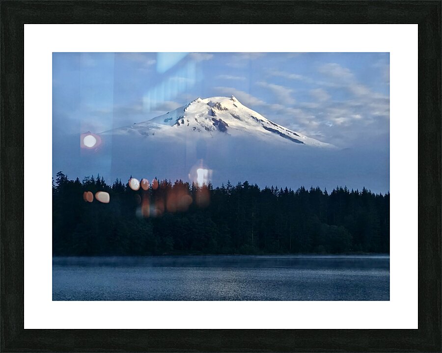 Above The Clouds - Mount Baker Picture Frame print