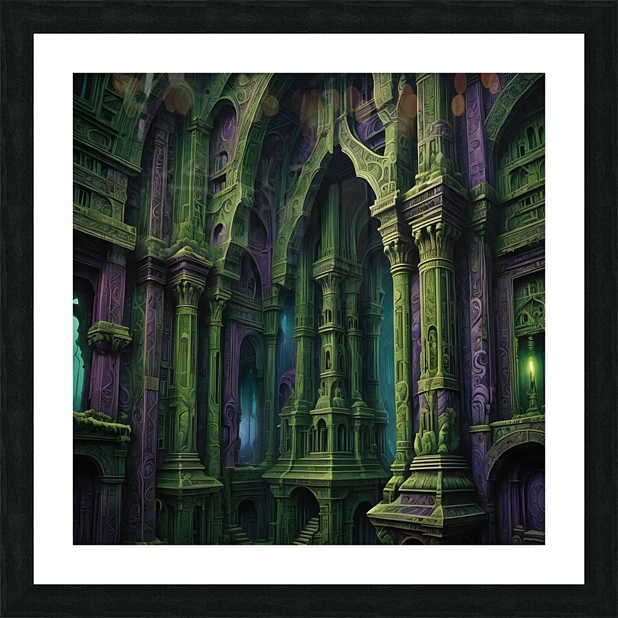 castle architecture building Picture Frame print