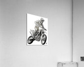 Moto jump BW Acrylic Print
