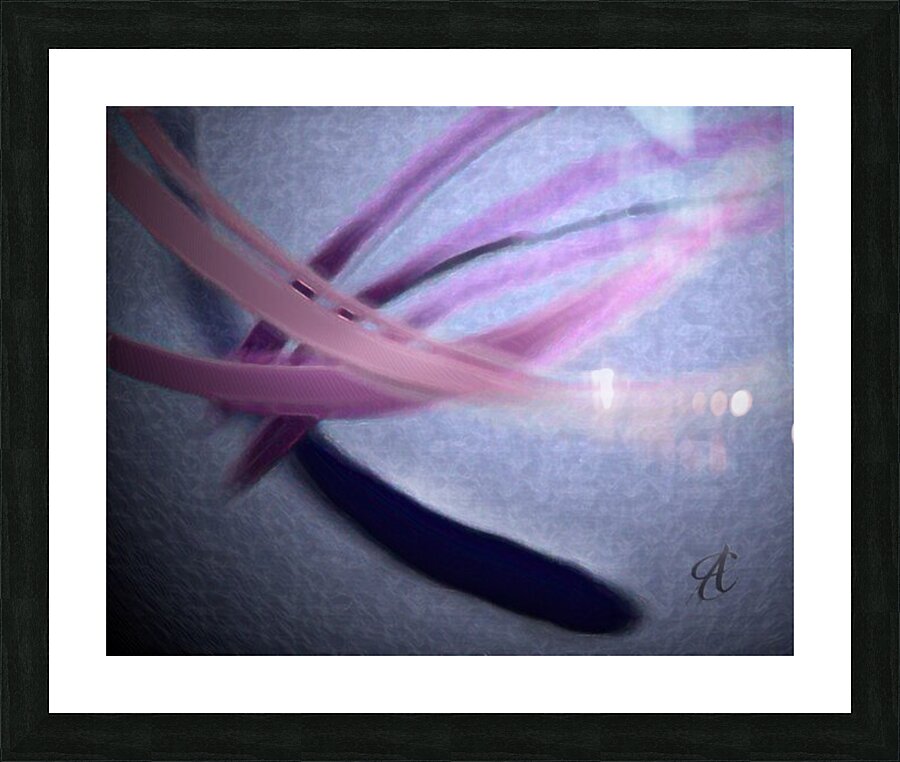 feather strokes Picture Frame Printing