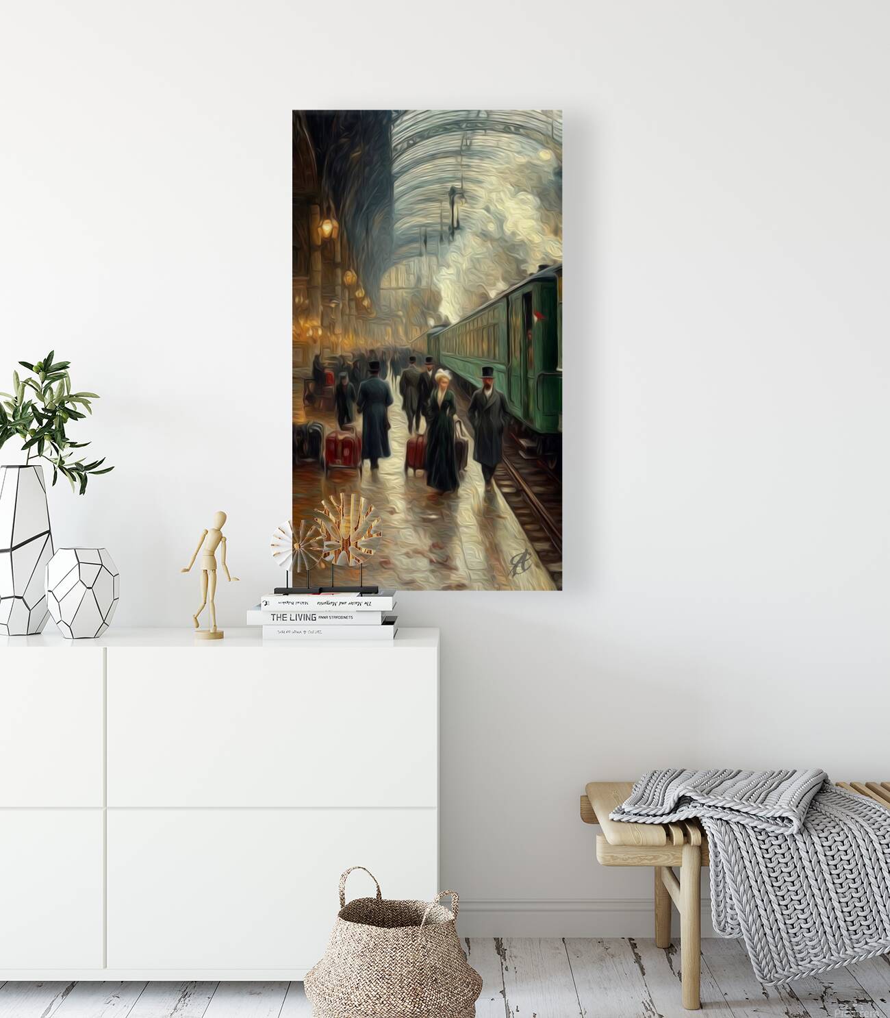 Monet´s Train Reproduction