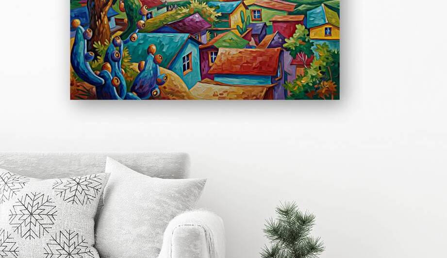 Andes village Reproduction