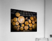 Stacked logs  Acrylic Print