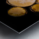 Stacked logs  Metal print