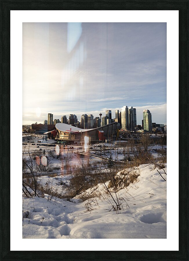overlooking yyc Picture Frame print