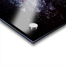 explosion of a glass ball on a black background.  Acrylic print