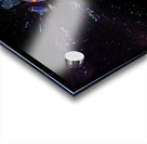 old bulb breaking into fragments on black  Acrylic print