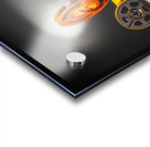 film-themed background old Super 8 reels  Acrylic print