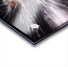 electric bulb breaks with shrapnel scattering quickly Acrylic print