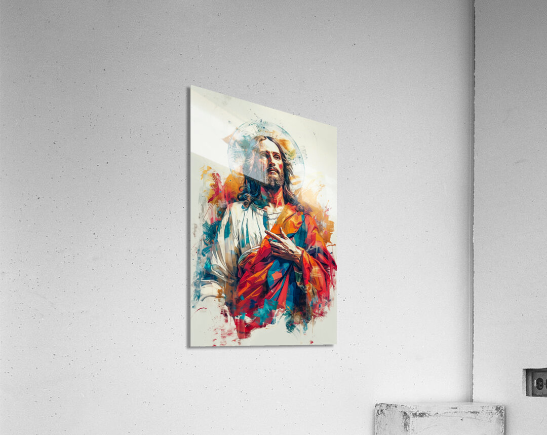 Abstract artistic representation of jesus christ by Gualtiero Boffi ...