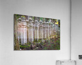 stone memorial stones inside the Okunoin background Acrylic Print
